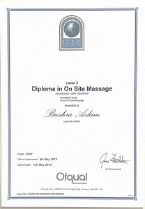 on site massage diploma